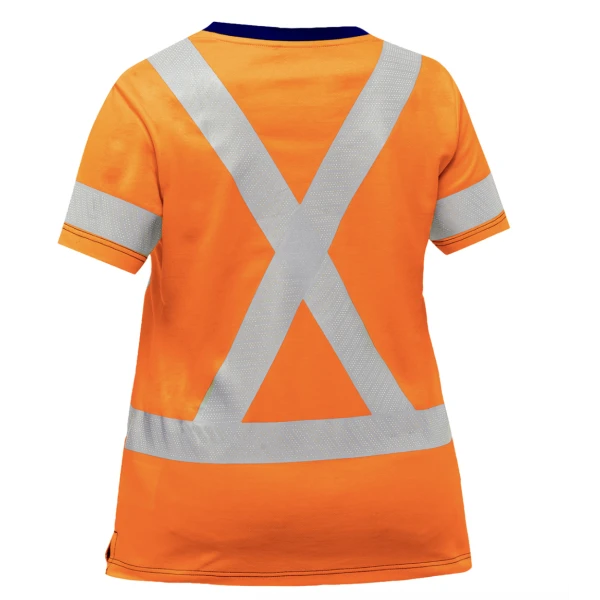 Bisley® ANSI Type R Class 2 and CSA Z96 Class 2 Women's X-Back Short Sleeve Shirt, 1 EA #313W1118X - Image 2